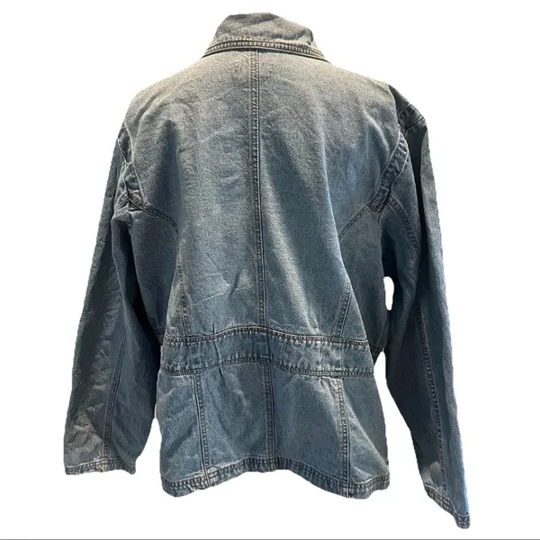 Baccini Denim Jacket in Washed Blue - Image 2