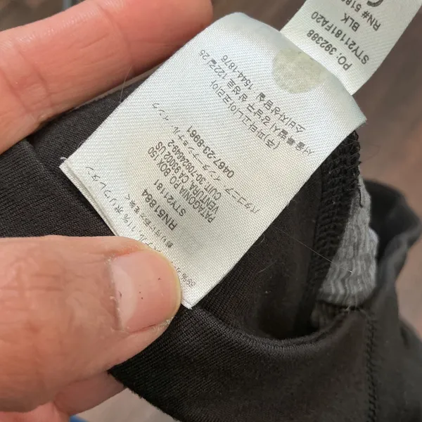 Patagonia Happy Hike Studio Jogger Pants Black 21181 Stretch Tapered Small Hike - Image 5