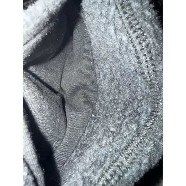 Aerie Sherpa Fleece Corset Jogger Charcoal Grey Terry Sweatpants Sz XS #769 - Image 8
