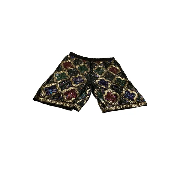 S N F‎ Silk Sequin Medallion Top And Shorts Size Medium - Image 3