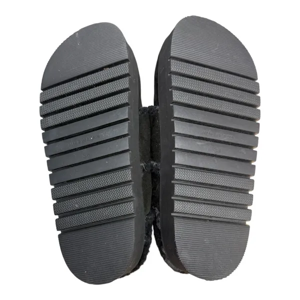 Nubikk Teddy Fur Suede Black Platform Mules Clogs EU 39 US 8.5 NEW with Tags - Image 7