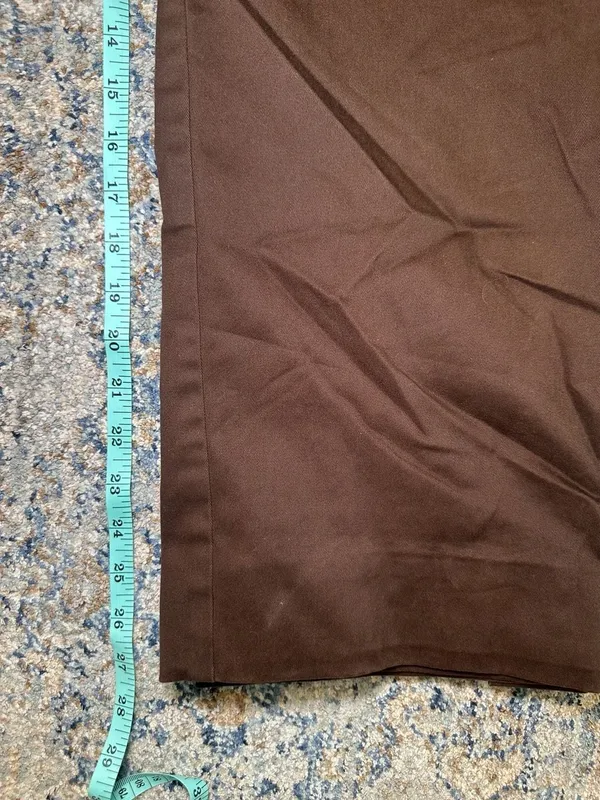 Cherokee Brown Cotton Spandex Hand Stitch Technology Trousers Size 4 - Image 5