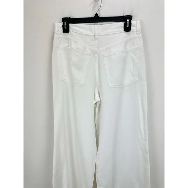 Madewell Superwide Leg Jeans Airy Denim Tile White High Rise Relaxed US 28 NWT - Image 10