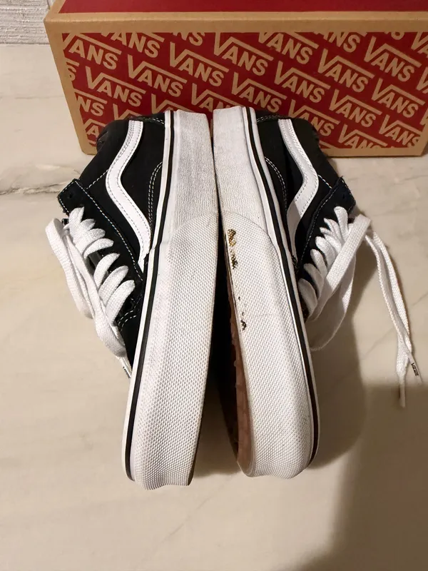 Vans Old Skool Low-Top Sneakers Black Skater Skateboard Retro - Image 4