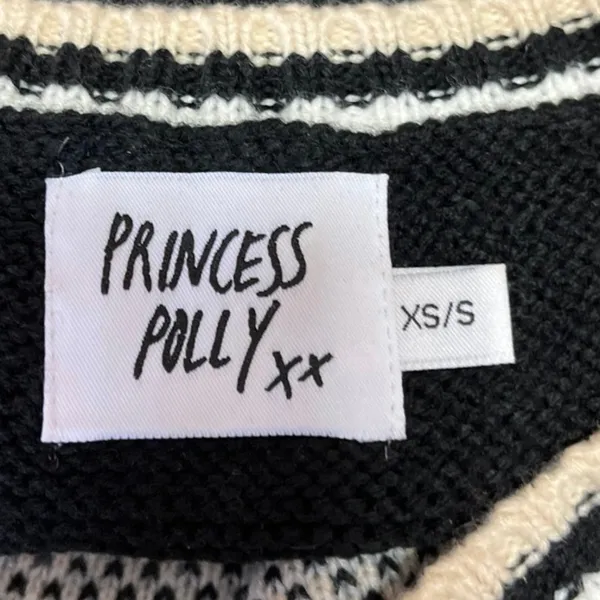 Princess Polly Knitted V-Neck Sleeveless Pullover Crop Vest Sweater Top Sz XS/S - Image 3