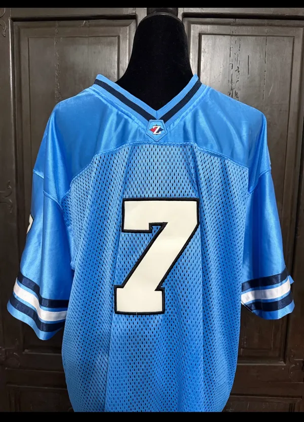 Property of Jerzees Athletic Dept. men’s Light Blue #7 jersey - Size Large. ***Refer to measurements. Gently warn & Excellent condition. Measurements approximately 25” from armpit to armpit x 30” long. Non-smoking home. Don’t like my price, make reasonable offer! And thank you for checking my closet. - Image 2