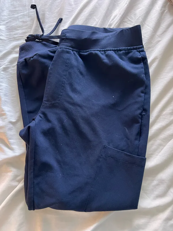 Mandala Scrubs Bottoms Navy Blue - Image 4
