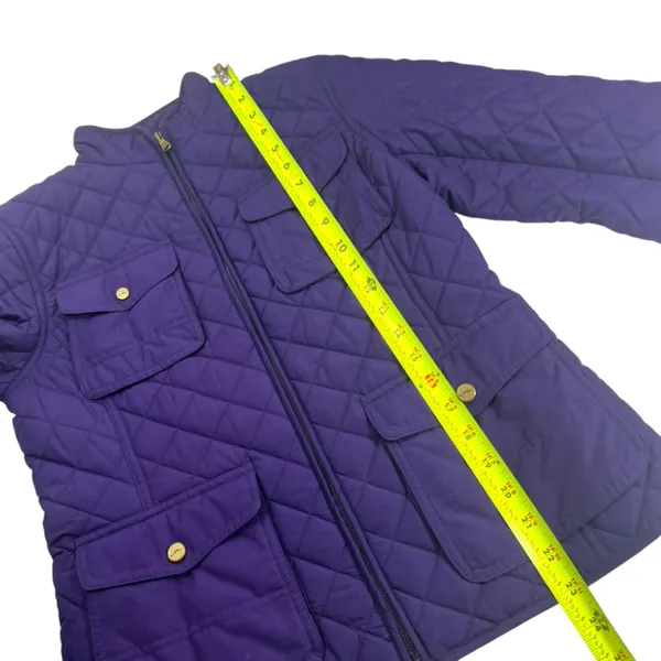 LRL RALPH LAUREN Purple Quilted Long-sleeve Puffer Barn Jacket - Image 9