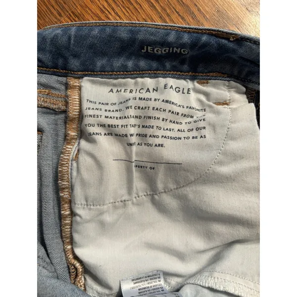 American Eagle, NE(X)T level stretch, Womens, Size US 4,Blue Denim,Jeggings‎ - Image 11