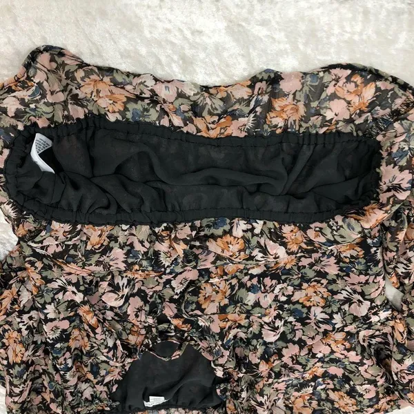 American Eagle medium peasant floral cottage core blouse - Image 8
