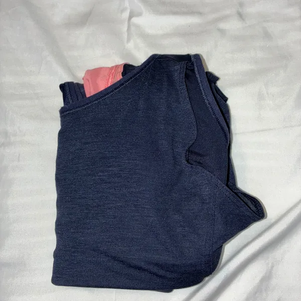 Athleta Hullabraloo Tank‎ Support Top Racerback Shelf Bra Athletic Navy Blue-32D - Image 5
