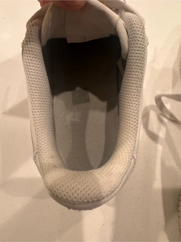 Nike Air Force‎ 1 Low Triple White Sneakers Youth 7Y Women's 8.5 - Image 10