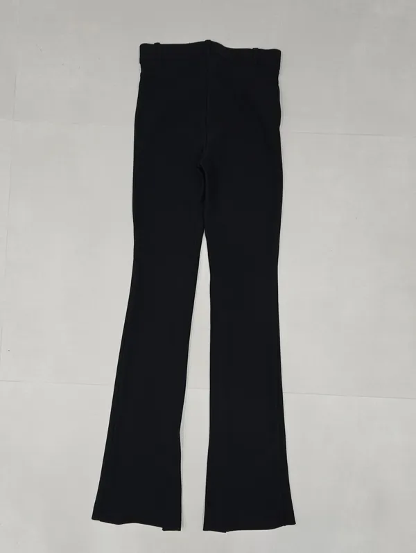 Zara Super Long Black Boot-Cut Dress Pants Size XS - Image 4