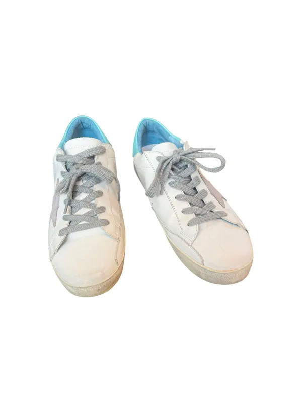 Golden Goose Women's Super-Star with suede star and blue heel tab 40 - Image 3