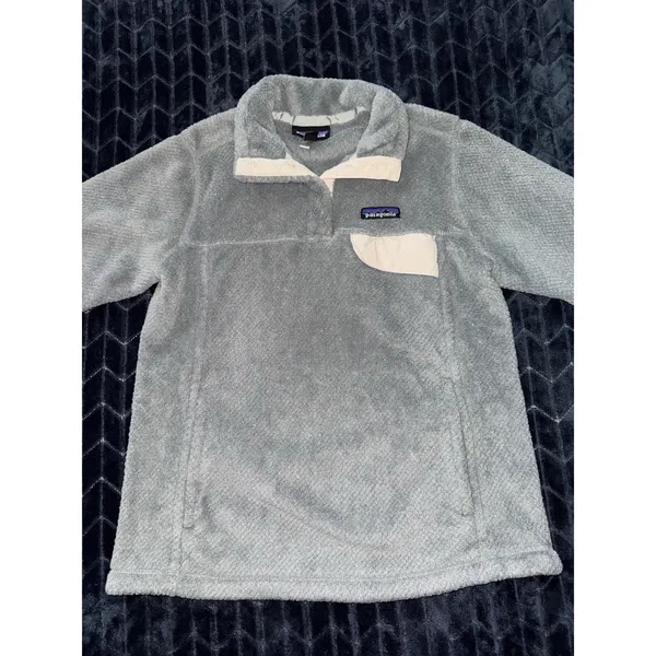 Patagonia Women's Retool Snap T Fleece Jacket Pullover Gray‎ Size Small - Image 2