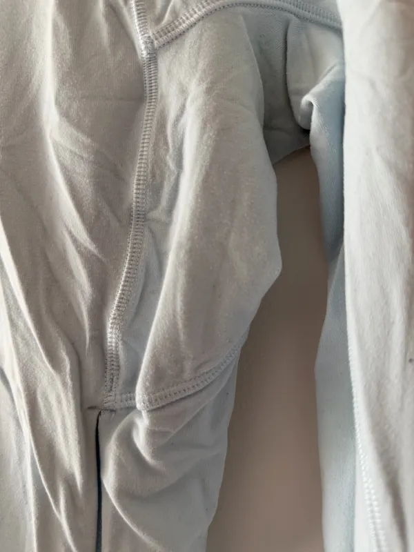 Lululemon Its Rulu Run Cropped Half Zip in Powder Blue Size 8 Athletic Pullover - Image 8