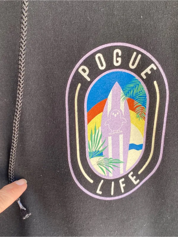Champion hoodie Barstool Sports Pogue Life Outer Banks OBX sweatshirt Small - Image 4