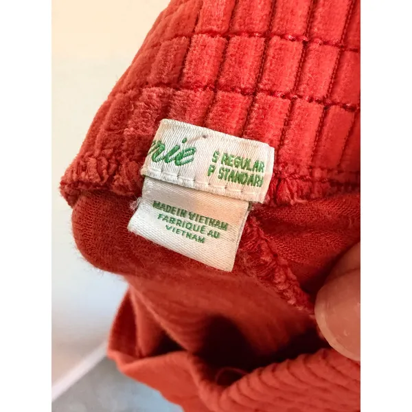 Aerie Flare Pants‎ Size S Regular Rust Orange Corduroy Ribbed Bell Bottom Leg - Image 7