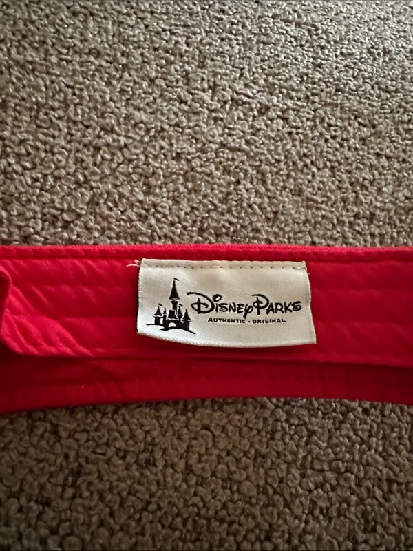 Disney Parks Red Minnie Mouse Logo Visor - Image 3