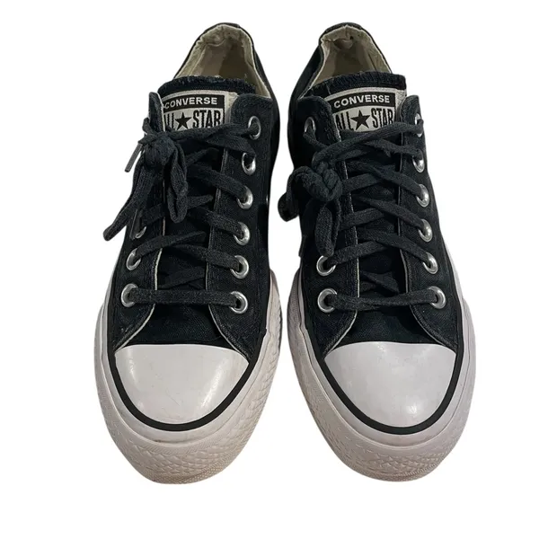 Converse Chuck Taylor All Star Lift Ox Black Women 5 Platform Sneakers Classic - Image 3