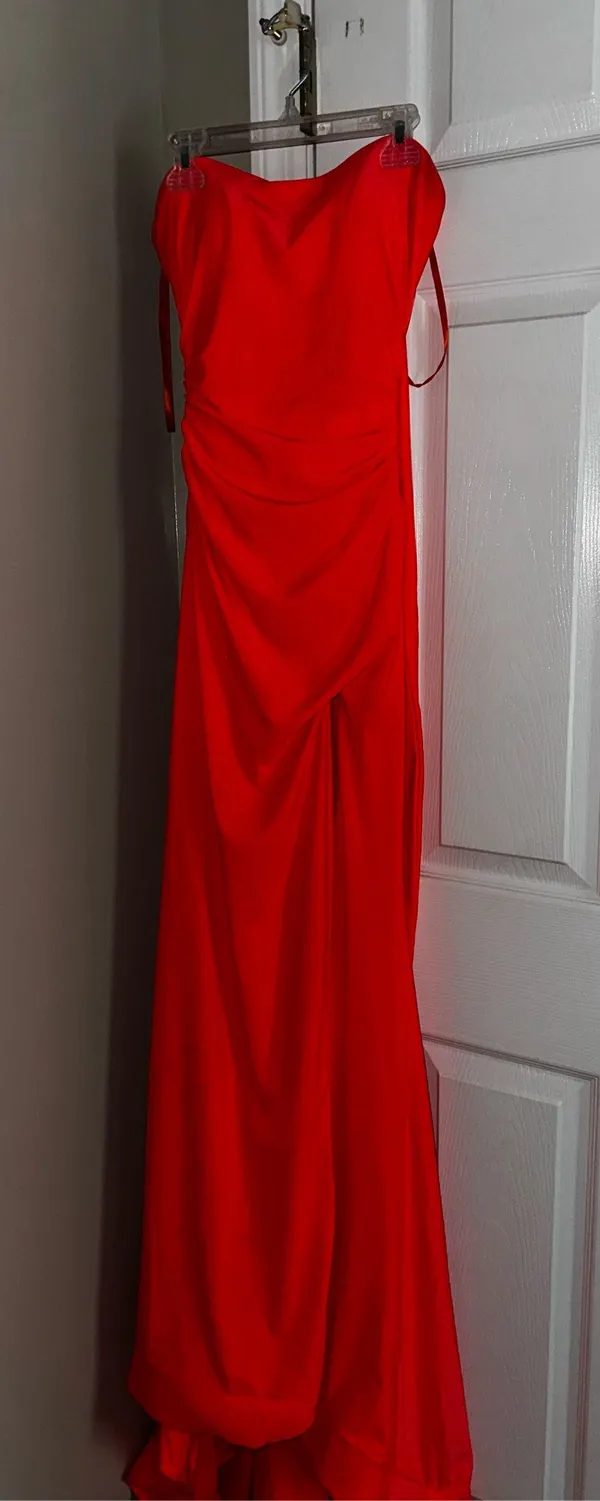 Clarisse Prom Dress Orange - Image 5