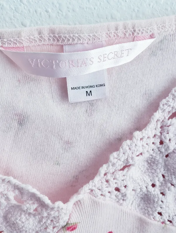 Vintage Victorias Secret Y2K Cropped Mini Baby Cami Tank Top - Image 7