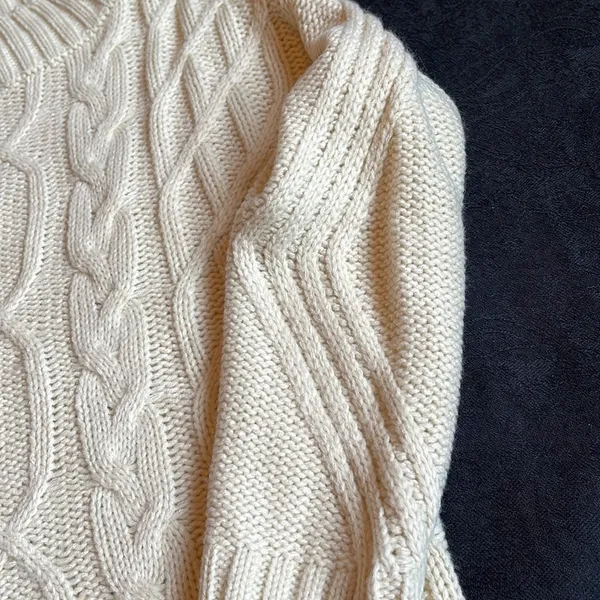 JODIFL Off White Cable Knit Chunky Sweater size S - Image 3