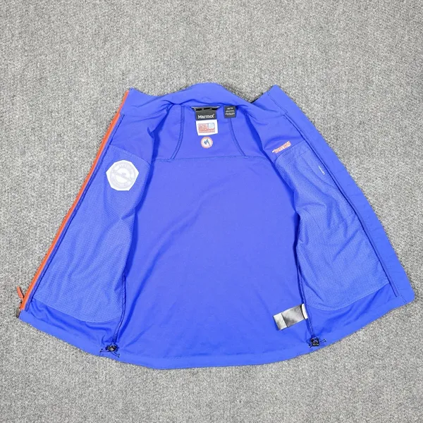 Marmot Vest Women's XS Tempo M3 Blue Full Zip Softshell Sleeveless Pockets‎ - Image 5