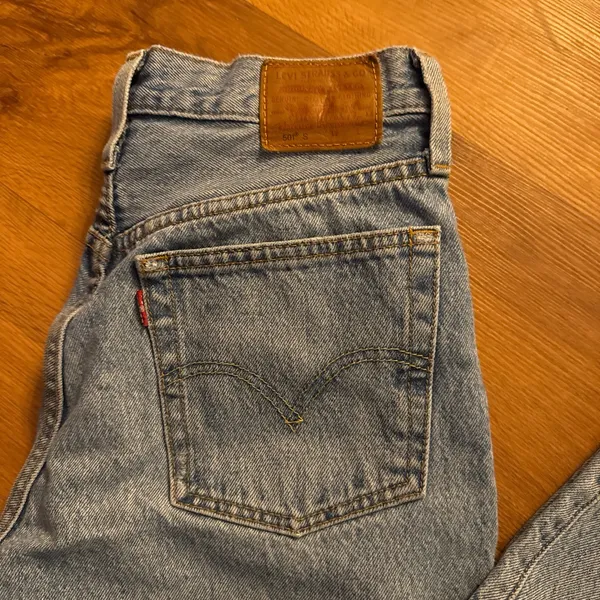 501 Levi's Waist Size 25 Length 28 Levi Strauss Denim Blue Jeans Ripped … - Image 3