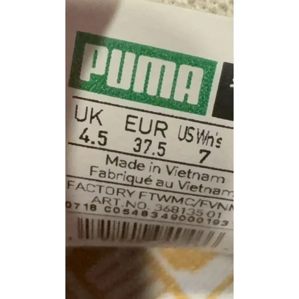 Puma California Exotic 'Whisper White' sneakers, 7.5 - Image 7