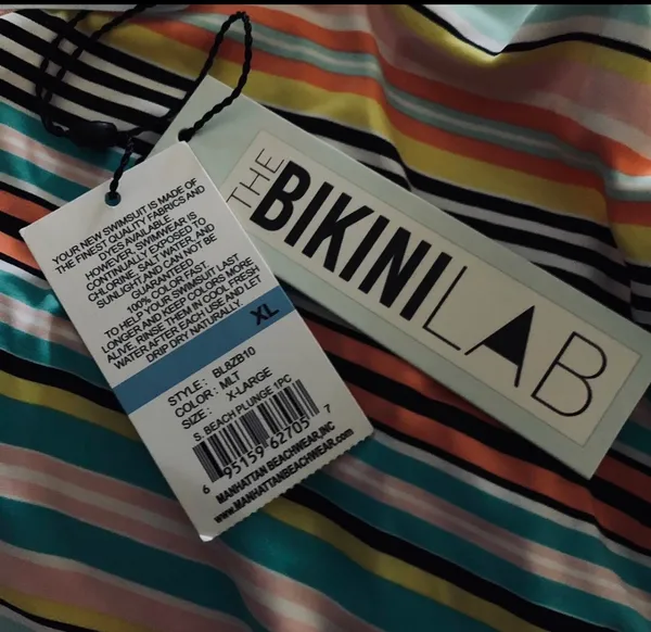 Bikini Lab striped one piece swimwear XL - Image 8