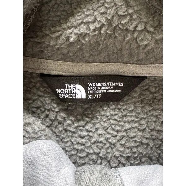 The North Face Toggle Neck Hoodie Sweatshirt Gray Fleece Women Size XL Outdoor - Image 3