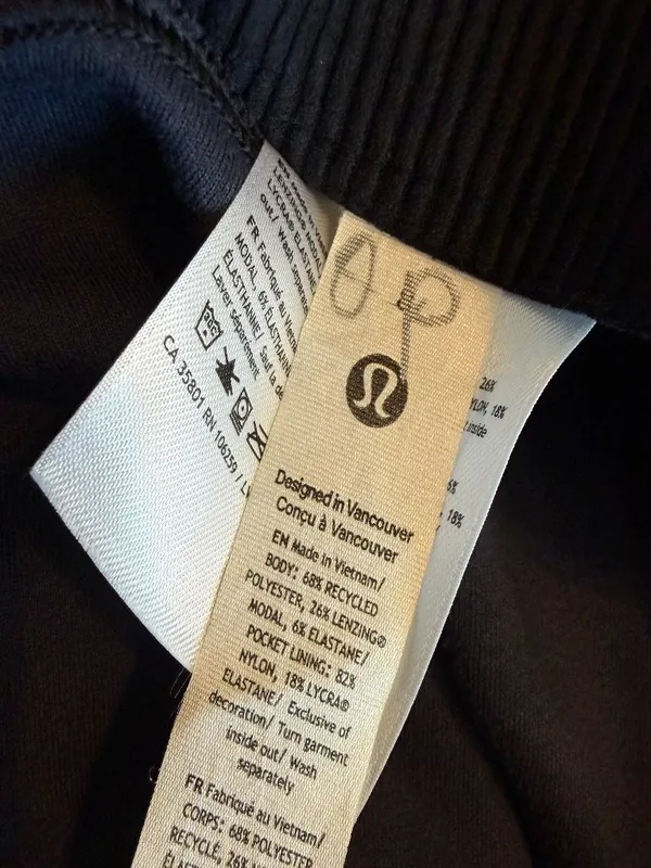 Lululemon Ribbed Zip Flared Pants Brushed Softstreme Athletic Size 8 Women's - Image 11