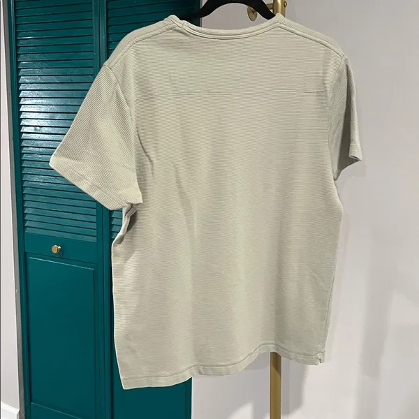 French Connection Ribbed Cotton Tee – Size L - Image 3