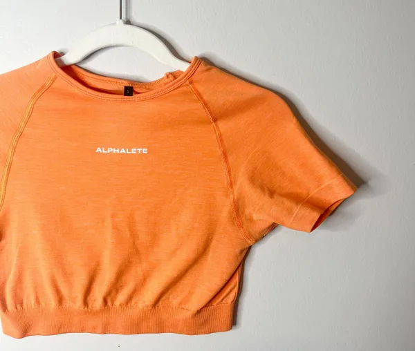 Alphalete OG Revival Orange Crop Top - Image 3