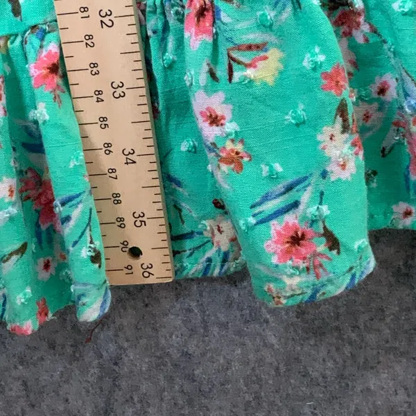 Promesa Women Size‎ Large High Low sleeveless green floral maxi dress - Image 6