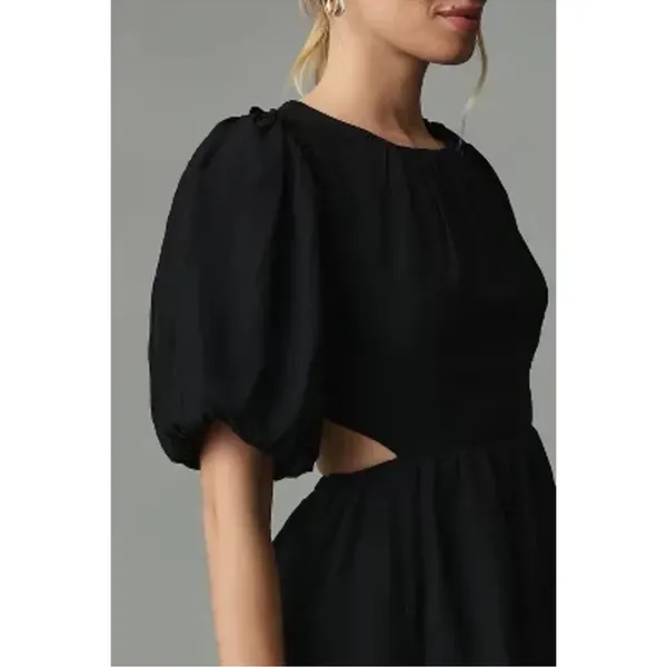Moon River Black Cutout Dress - Image 3