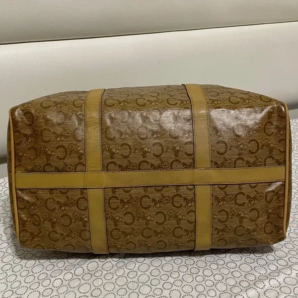 Celine PVC Classic Beige/Brown Duffel Bag - Image 9