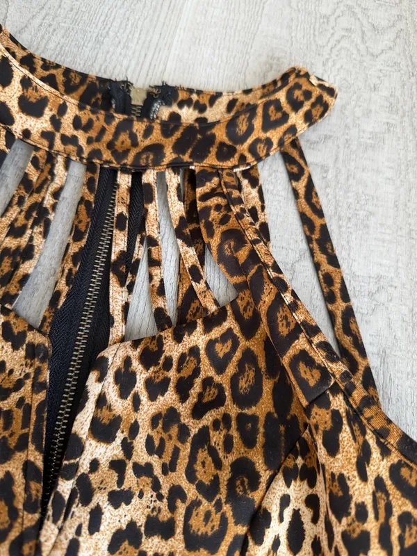 Leopard Print Halter Dress – Size Unknown Multiple - Image 4