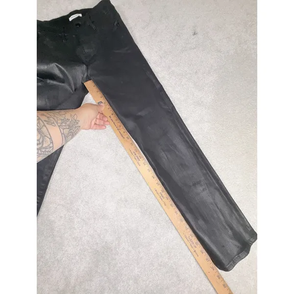 Good American Good Straight Coated jean in Black 0/25 - Image 8