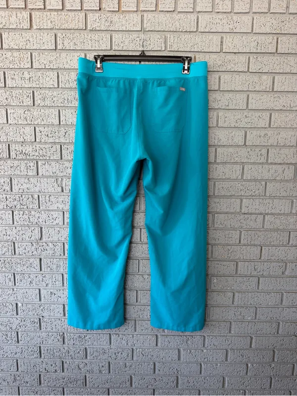 Figs Livingston Basic Scrub Pants Teal Blue Size XL - Image 3