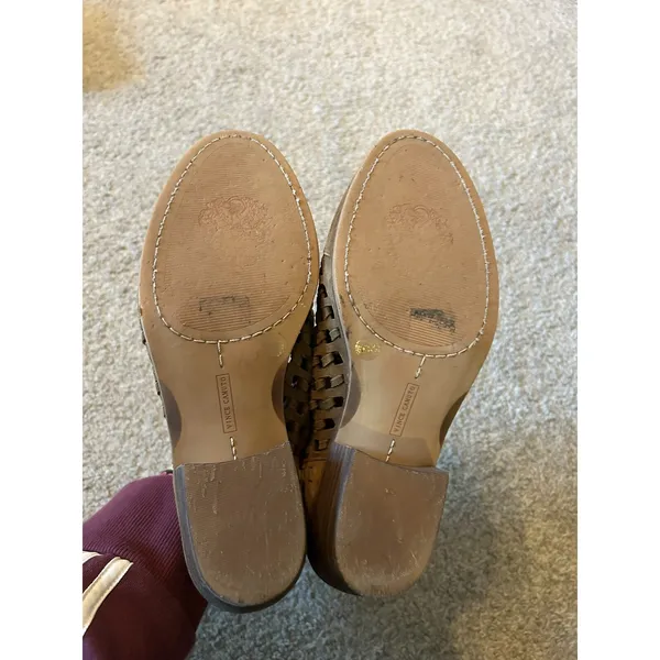 Vince Camuto Suede Cutout Booties Phortiena‎ Pumpernickle 6W - Image 5