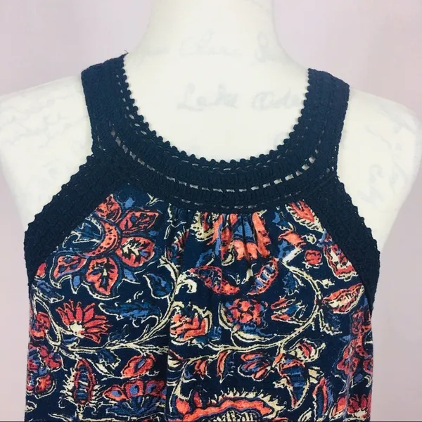 Lucky Brand Sleeveless Floral print Tank Size L - Image 6