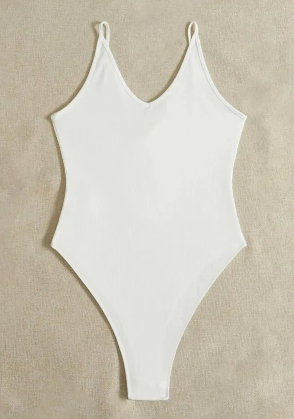 Fringe Body Suit White Size XS - Image 2