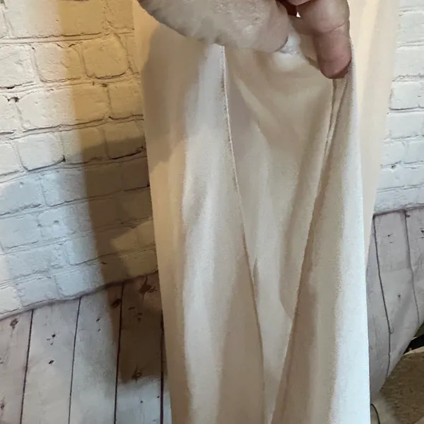 Azazie Pink Wide Leg Chiffon Pants, M - Image 3