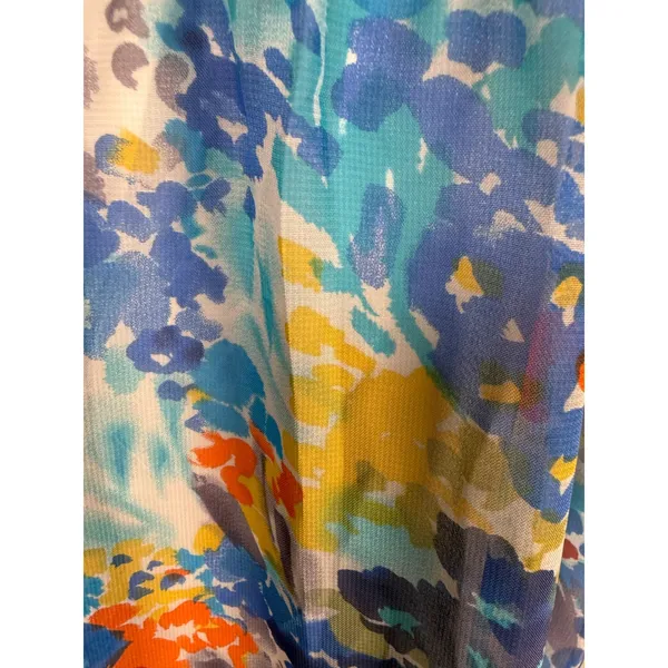 Tahari ASL Keeli Floral One Shoulder Ruffle‎ Midi Dress Size 6 NWT Wedding Guest - Image 5