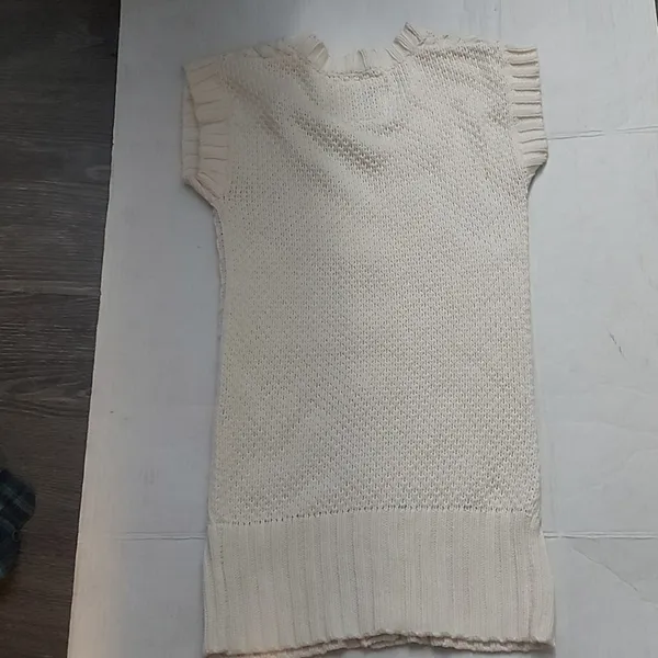 Aerie Cable Knit Cream Sweater Vest XS GrandmaCore Cozy Comfy Winter Cabincore - Image 6
