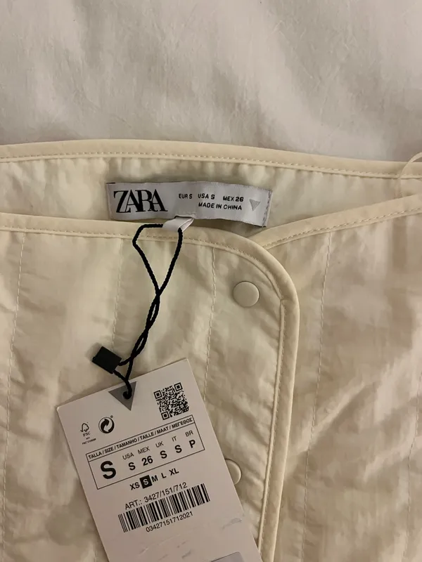 ZARA Quilted Mini Skirt - Image 3