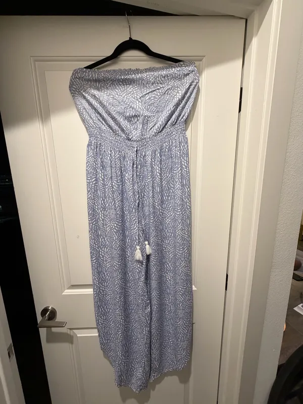 Blue and white jumpsuit Size M - Image 3