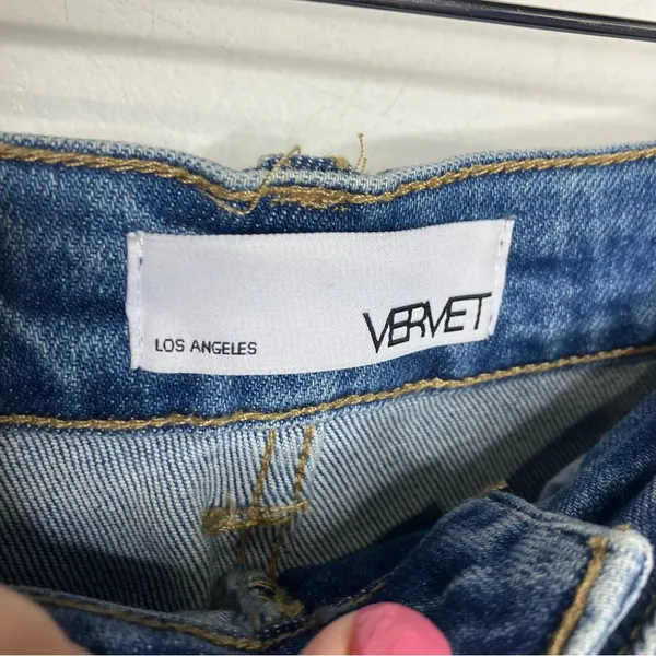 Vervet denim shorts women's‎ size small trendy casual modern contemporary - Image 2